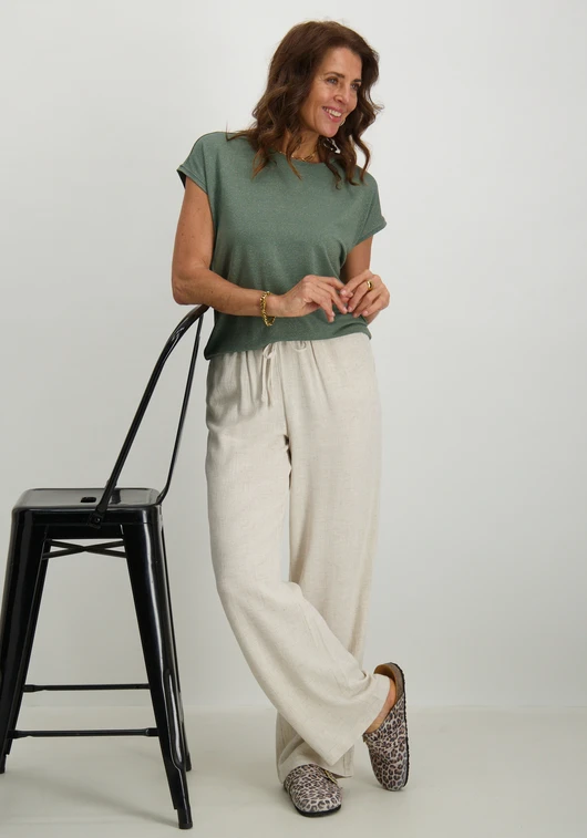 Only ONLCLAUDIA S/S GLITTER TOP NOOS JRS 15318422