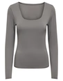 Only ONLEA L/S 2-WAY DEEP NECK TOP JRS N 15302647