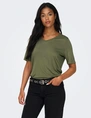 Only ONLELISE S/S V-NECK TOP JRS 15257390