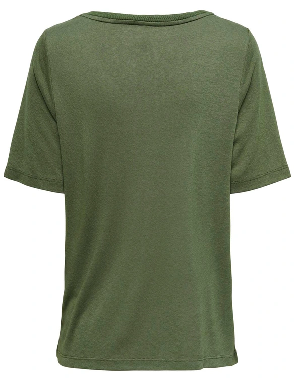 Only ONLELISE S/S V-NECK TOP JRS 15257390