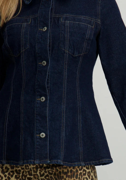 Only ONLELLE L/S FITTED DNM JACKET GUA 15355061