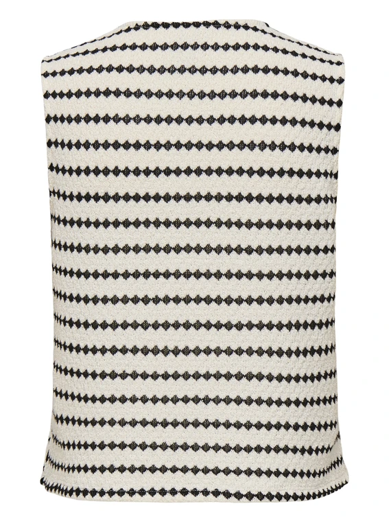 Only ONLEVA S/L SHORT STRIPE VEST CS JRS 15348624