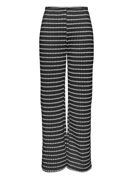 Only ONLEVA STRIPE WIDE LEG PANT CS JRS 15348629