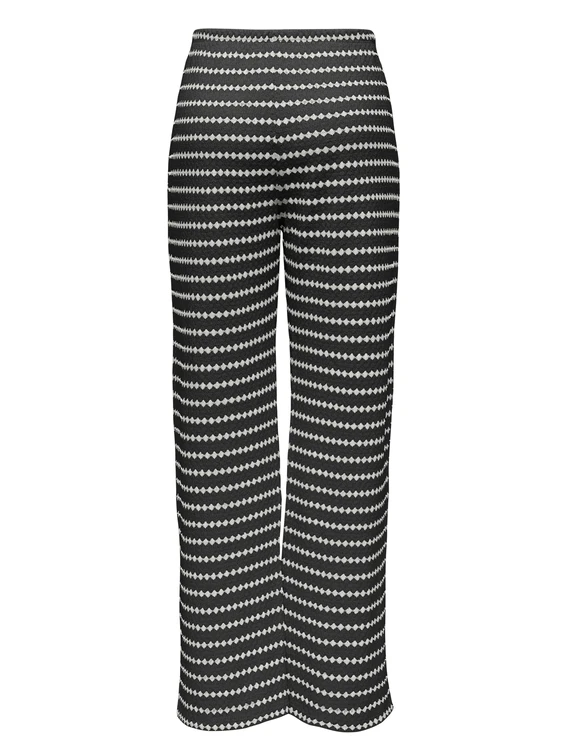 Only ONLEVA STRIPE WIDE LEG PANT CS JRS 15348629
