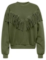 Only ONLFREY L/S O-NECK FRINGE SWT 15334016