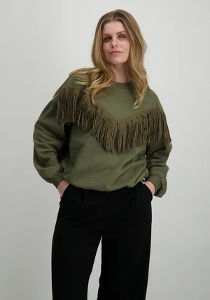 Only ONLFREY L/S O-NECK FRINGE SWT 15334016