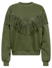 Only ONLFREY L/S O-NECK FRINGE SWT 15334016