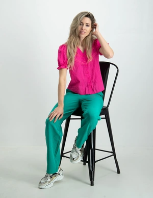 Only ONLFRIDA SS V-NECK BUTTON TOP WVN 15289913