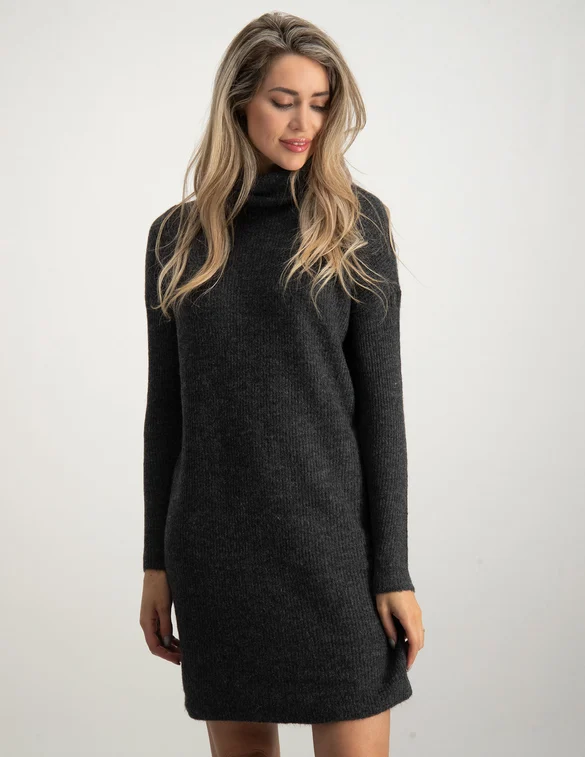 Only ONLJANA L/S COWLNCK DRESS WOOL KNT 15140166