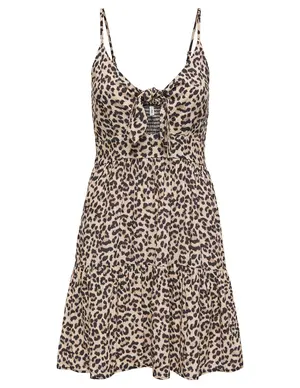 Only ONLJENNIE S/L KNOT SHORT DRESS EX P 15342739