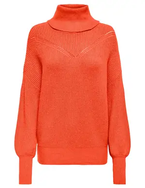 Only ONLKATIA LS RIB ROLL NECK CC KNT 15294940