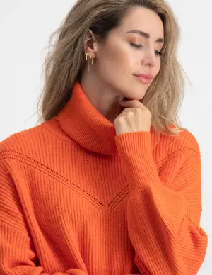 Only ONLKATIA LS RIB ROLL NECK CC KNT 15294940
