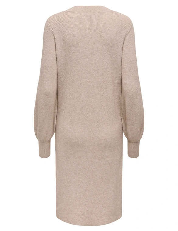Only ONLKATIA LS V-NECK DRESS NCA KNT 15312844