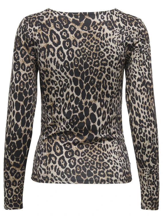 Only ONLLONE AOP L/S TWO WAY TOP JRS 15354789