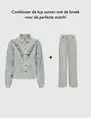 Only ONLMARIKE L/S CORD FRILL SHIRT PNT 15334332
