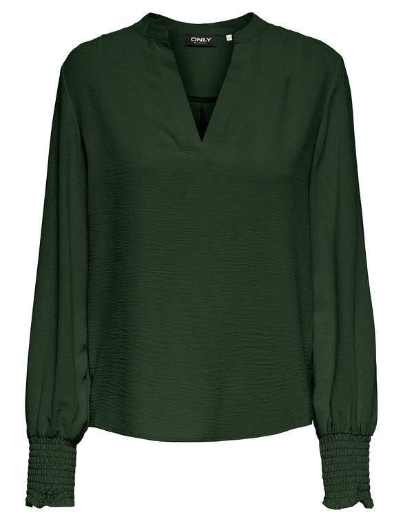 Only ONLMETTE V-NECK LS SMOCK TOP NOOS W 15284309