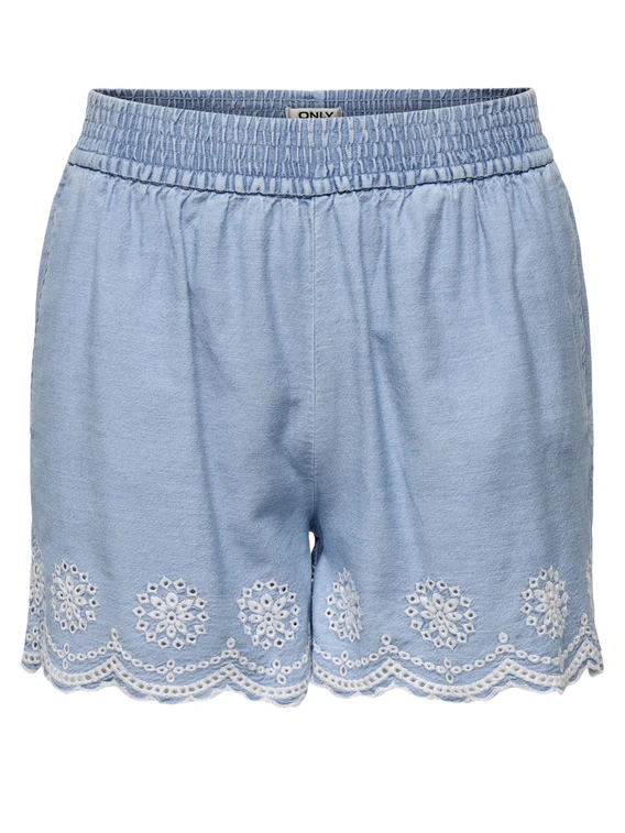 Only ONLMOON PULL-UP SCALLOP DNM SHORTS 15348190