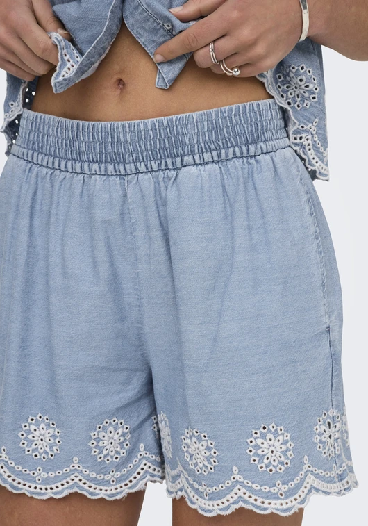 Only ONLMOON PULL-UP SCALLOP DNM SHORTS 15348190