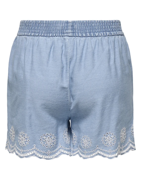 Only ONLMOON PULL-UP SCALLOP DNM SHORTS 15348190