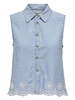 Only ONLMOON S/L BROD ANGLAISE DNM SHIRT 15348191