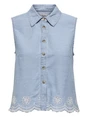 Only ONLMOON S/L BROD ANGLAISE DNM SHIRT 15348191