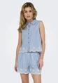 Only ONLMOON S/L BROD ANGLAISE DNM SHIRT 15348191