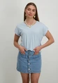 Only ONLMOSTER STRIPE S/S O-NECK TOP JRS 15206243