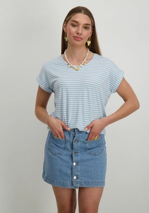 Only ONLMOSTER STRIPE S/S O-NECK TOP JRS 15206243
