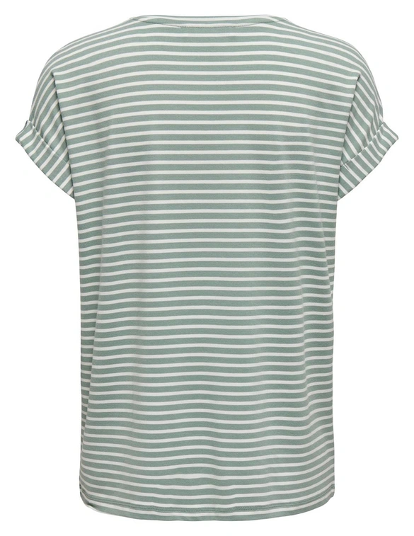 Only ONLMOSTER STRIPE S/S O-NECK TOP JRS 15206243