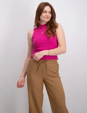 Only ONLNESSA S/L HIGHNECK RIB TOP JRS N 15227000
