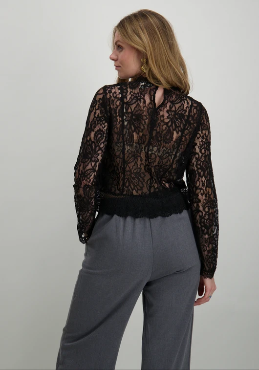 Only ONLNEW KARO LS LACE TOP WVN 15276400