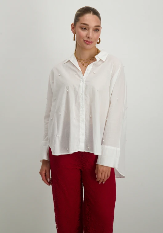 Only ONLNEW LINA GRACE LS PEARL SHIRT WV 15360466