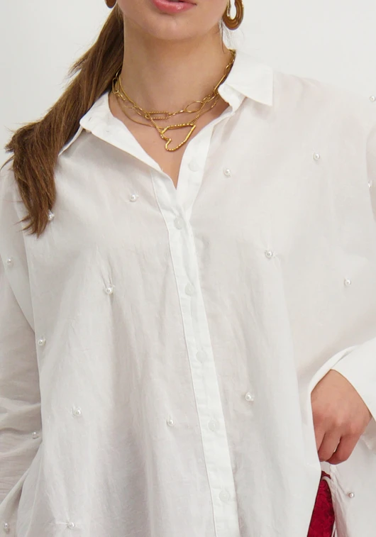 Only ONLNEW LINA GRACE LS PEARL SHIRT WV 15360466