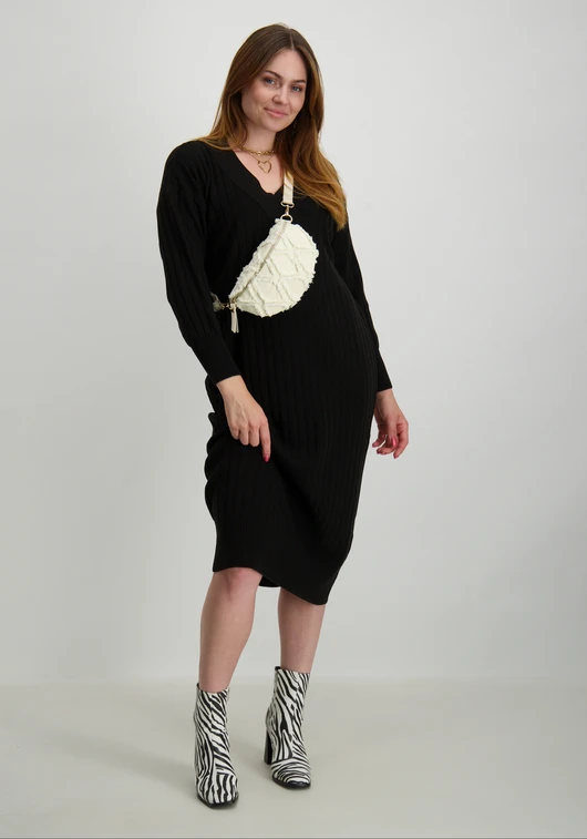 Only ONLNEW TESSA L/S MIDI V DRESS KNT N 15236372