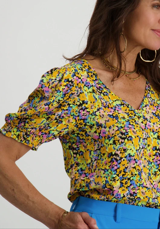 Only ONLNOVA LIFE VIS S/S BLAIR TOP AOP 15256766