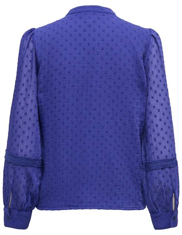 Only ONLPIXIE LS DOBBY BUTTON TOP WVN 15346682