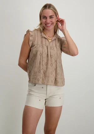 Only ONLREVA LIFE S/L EMB TOP WVN NOOS 15218460