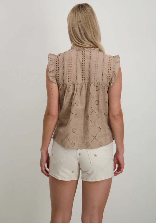 Only ONLREVA LIFE S/L EMB TOP WVN NOOS 15218460