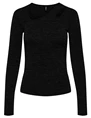 Only ONLROMA L/S SHINE CUT-OUT TOP JRS 15311748