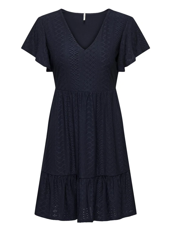 Only ONLSANDRA S/S V-NECK DRESS JRS NOOS 15289687