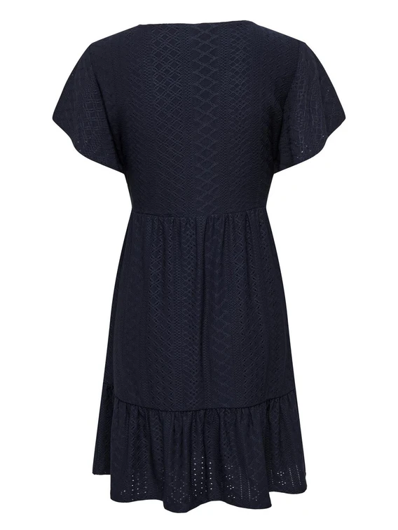 Only ONLSANDRA S/S V-NECK DRESS JRS NOOS 15289687