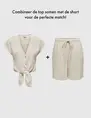 Only ONLSIESTA MW PULL-UP LIN BL SHORTS 15333032
