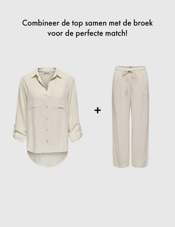 Only ONLSIESTA MW PULL-UP LINEN BL PNT N 15322263