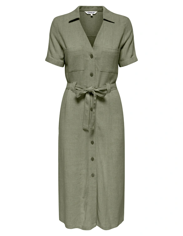 Only ONLSIESTA SS LIN BL SHIRT DRESS PNT 15347210