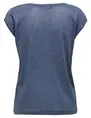 Only onlSILVERY S/S V NECK LUREX TOP JRS 15136069