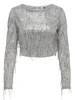 Only ONLSPACY LS CROPPED SEQUINS TOP WVN 15331803