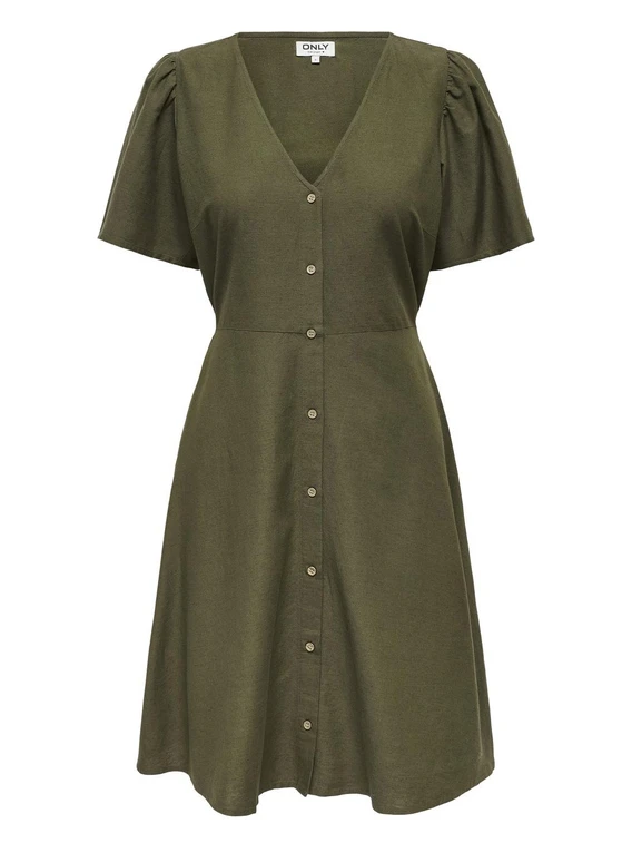 Only ONLVITA LIFE LINEN S/S SHORT DRESS 15317914