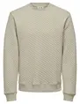 ONLY & SONS ONSADLER REG QUILT CREW NECK SWEAT 22030616