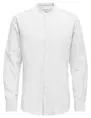 ONLY & SONS ONSCAIDEN LS SOLID LINEN MAO SHIRT 22019173