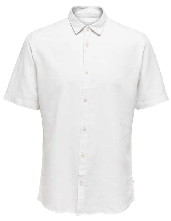 ONLY & SONS onsCAIDEN SS LINEN SHIRT RE 22009885